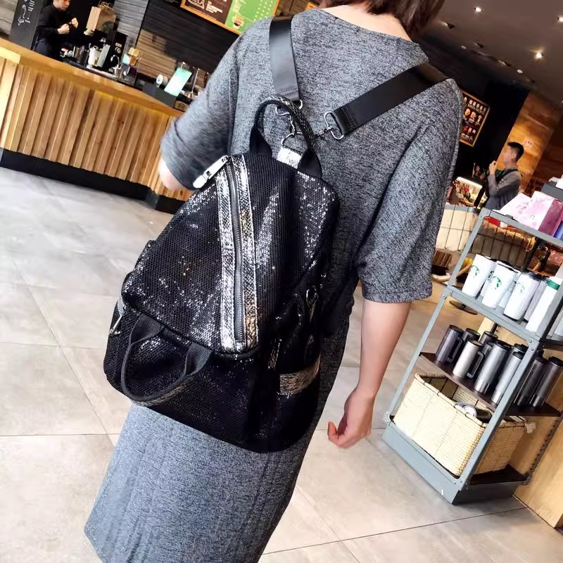Luxury Bags For School - กระเป๋าเป้สะพายหลังผู้หญิงคุณภาพสูง, ใหม่กระเป๋าเป้ผ้าไนลอนปักเลื่อมกระเป๋าพาดลำตัวของผู้หญิงกระเป๋าโรงเรียนเดย์แพ็คลำลองนักออกแบบหรูหรากระเป๋าเป้เด็กผู้หญิง
