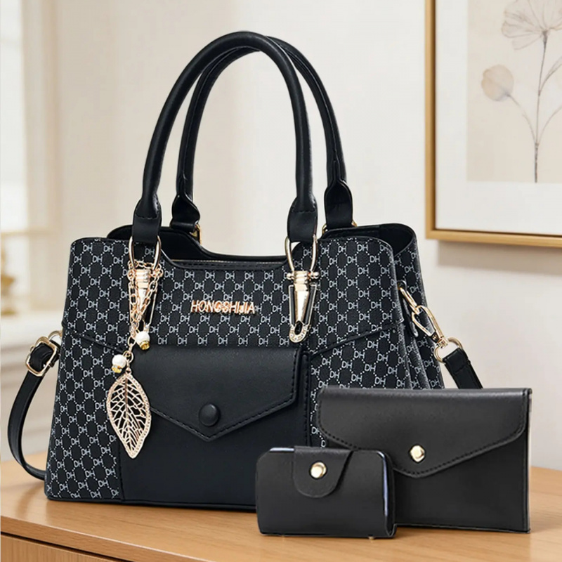 Luxury Bags & Leather Repair Of Atlanta Reviews - กระเป๋าโท้ทขนาดใหญ่เนื้อผ้าคุณภาพสูงสำหรับการเดินทาง, ชุดกระเป๋าผู้หญิงสุดหรูพร้อมกระเป๋าสะพายข้างแบบคัลเลอร์บล็อก