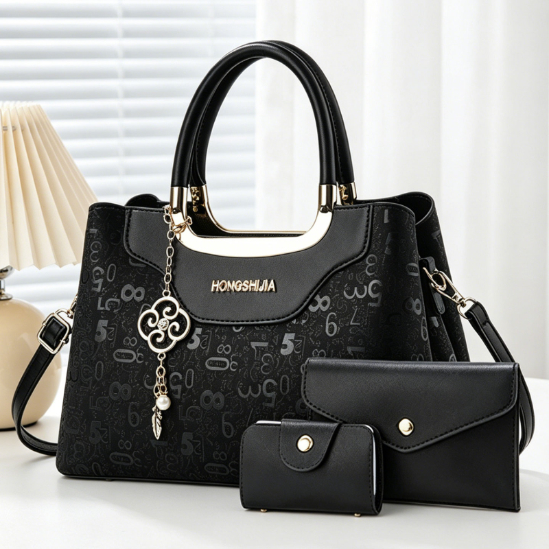 Luxury Bags & Leather Repair Of Atlanta Reviews - ชุดกระเป๋าถือแฟชั่นผู้หญิง 3 ชิ้น, กระเป๋าสะพายข้างพิมพ์ลายดิจิตอลสุดหรูสำหรับผู้หญิง, กระเป๋าสะพายไหล่หลายช่องความจุขนาดใหญ่