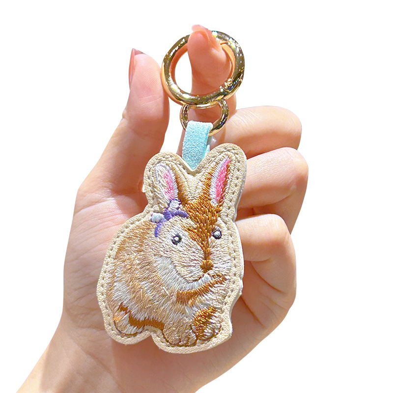 Luxury Xmas Bags - เย็บปักถักร้อยพวงกุญแจกระต่ายน่ารัก Key CHAIN Luxury Handmade กระเป๋าจี้