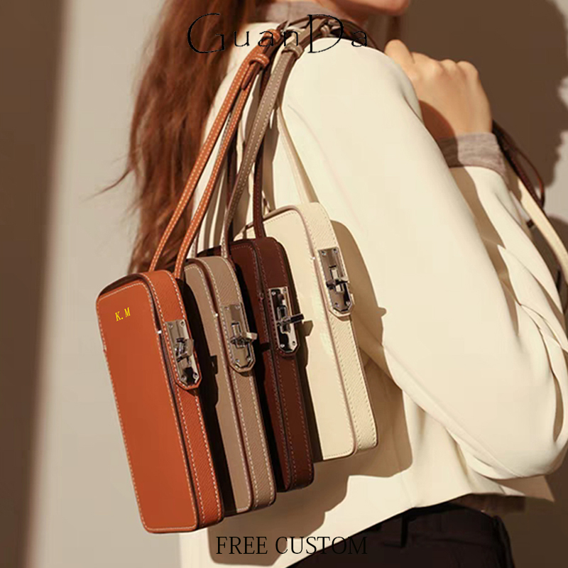 Luxury Bags Outlet - Luxury Design กระเป๋าโทรศัพท์ผู้หญิงแบบพกพาของแท้หนัง Cross-body กระเป๋าที่กําหนดเองชื่อแฟชั่น Casual