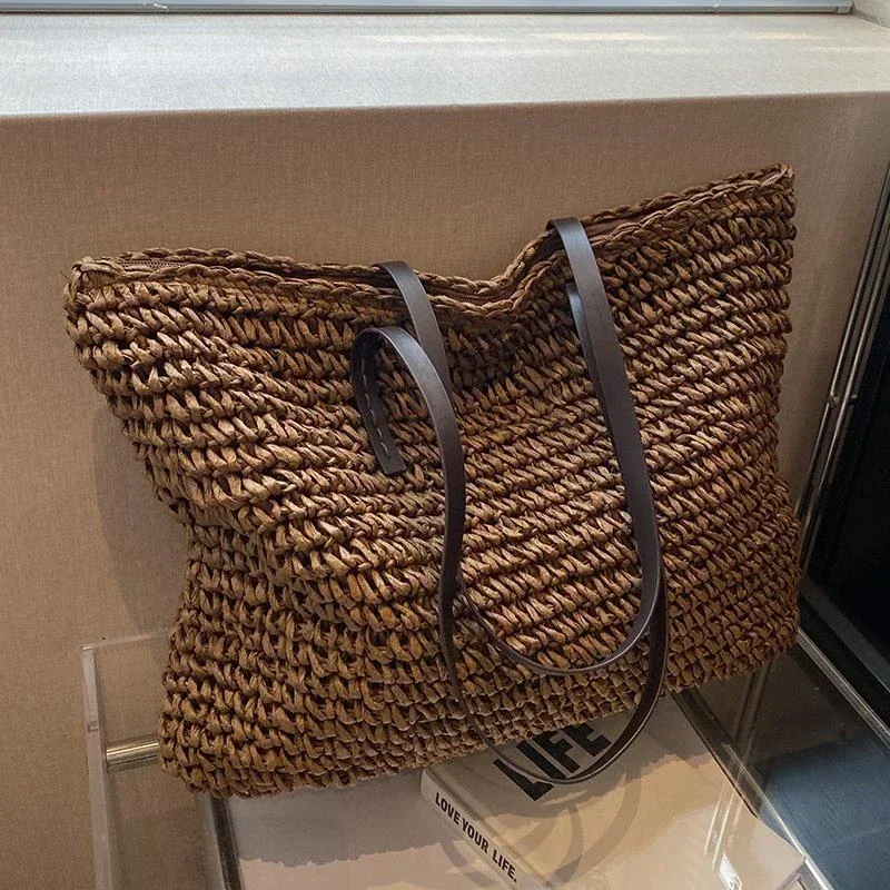 Luxury Bags In Sale - PU Luxury Designกระเป๋าสะพายทอผ้าเย็บกระเป๋าแฟชั่นสุภาพสตรีลดราคา 2025 แฟชั่นกระเป๋าสะพายไหล่ความจุขนาดใหญ่
