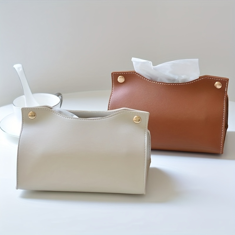 Luxury Bags & Leather Repair Of Atlanta Reviews - กล่องใส่กระดาษทิชชูหนังสุดหรูแบบส่วนตัว ดีไซน์สร้างสรรค์สำหรับบ้าน ห้องนั่งเล่น รถยนต์ พร้อมช่องเก็บของ