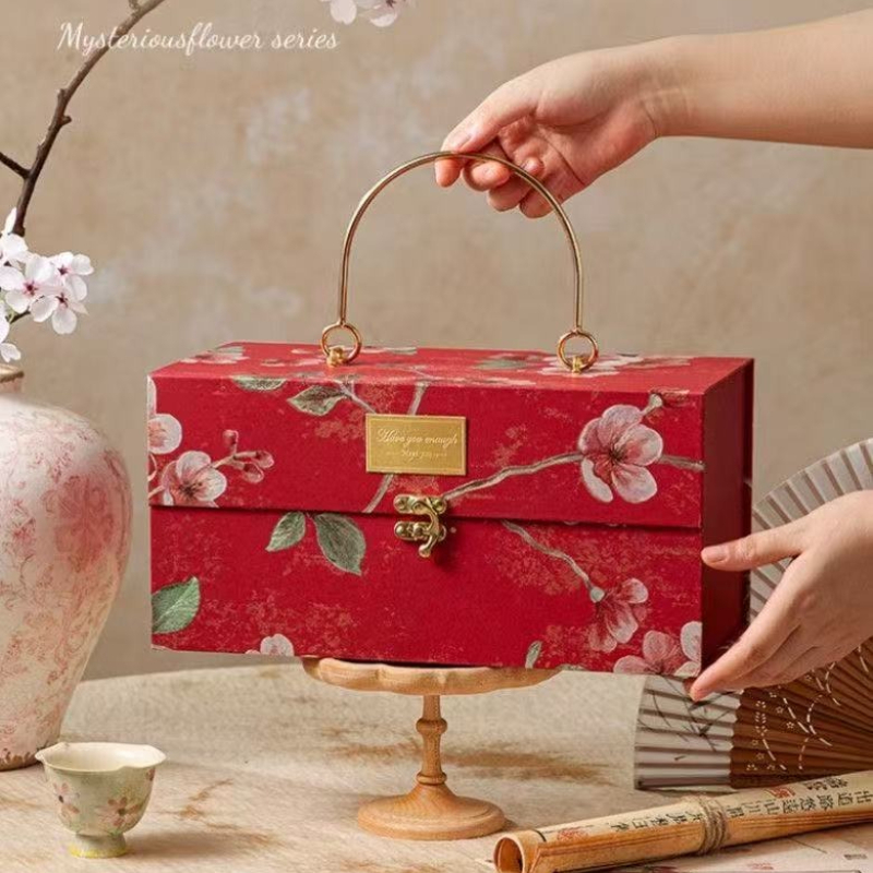 Luxury Bags For School - กล่องของขวัญโลหะหลากสีแบบหนา กล่องของขวัญงานแต่งงานสำหรับเพื่อนเจ้าสาว ถุงของขวัญวันวาเลนไทน์ กล่องของขวัญสุดหรู ถุงบรรจุภัณฑ์ผ้าพันคอ
