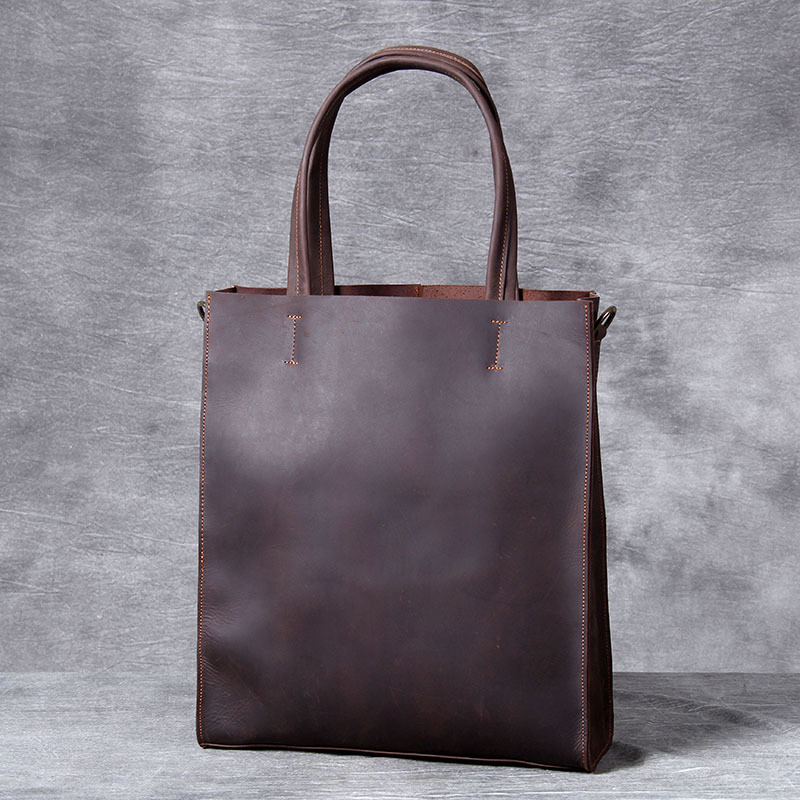 Vintage ของแท้หนังผู้ชาย Tote  - Luxury Bags For School บทวิจารณ์และราคา