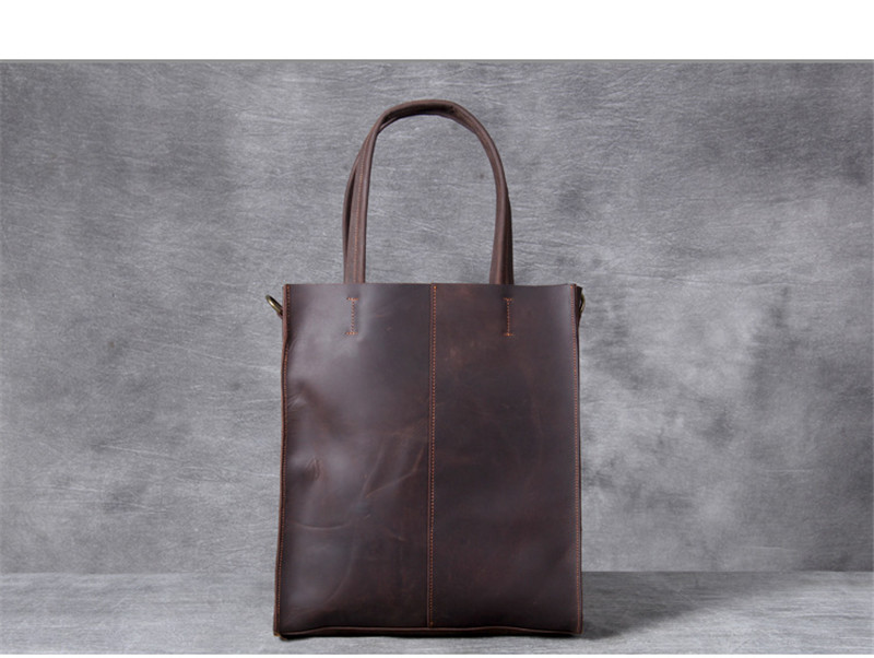 Vintage ของแท้หนังผู้ชาย Tote  - Luxury Bags For School บทวิจารณ์และราคา