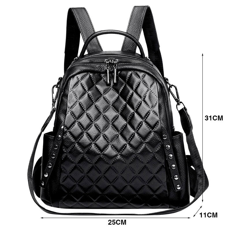 ของแท้หนัง Rucksack ผู้หญิงไหล - Luxury Bags For School บทวิจารณ์และราคา