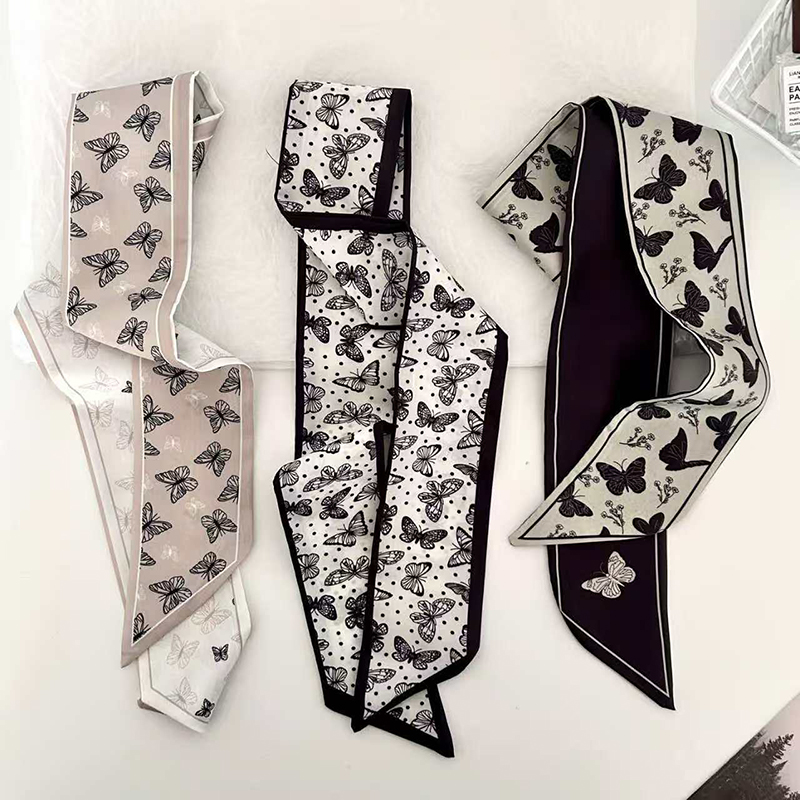 ผ้าพันคอไหมขนาดเล็ก ลายผีเสื้อ - Luxury Bags Mini บทวิจารณ์และราคา
