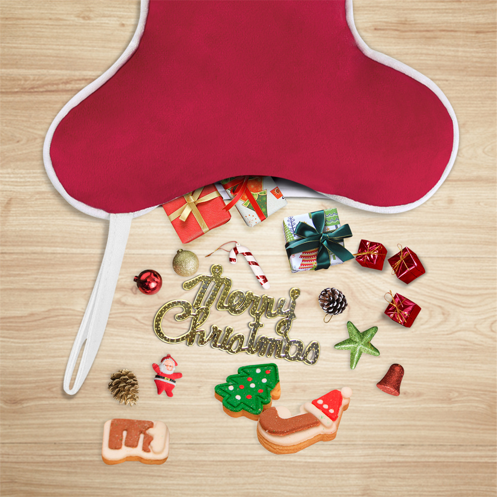 ถุงเท้ากำมะหยี่รูปกระดูกสำหรับ - Luxury Xmas Bags บทวิจารณ์และราคา