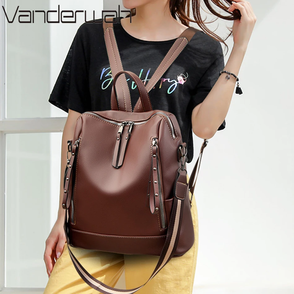 ยี่ห้อกระเป๋าเป้สะพายหลังหนังน - Luxury Bags For School บทวิจารณ์และราคา