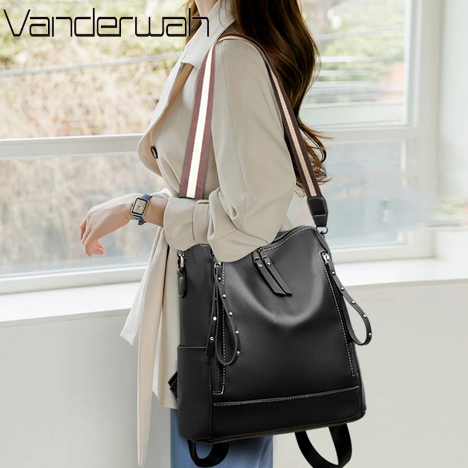 ยี่ห้อกระเป๋าเป้สะพายหลังหนังน - Luxury Bags For School บทวิจารณ์และราคา