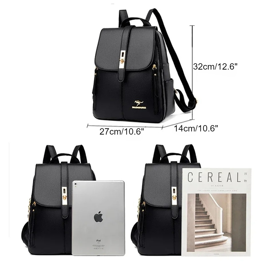 กระเป๋าเป้สะพายหลังหนังผู้หญิง - Luxury Bags For School บทวิจารณ์และราคา