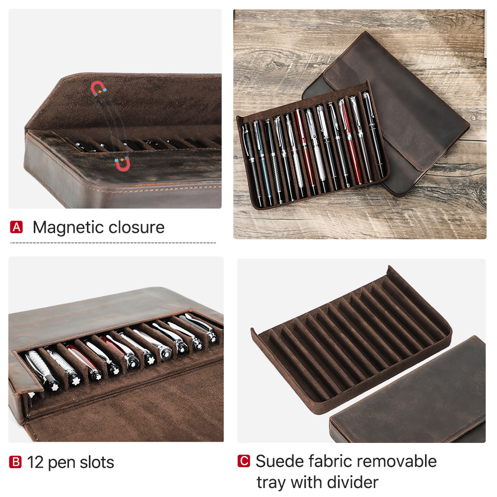 ของแท้หนัง 12 ช่อง Fountain ปา - Luxury Bags For School บทวิจารณ์และราคา