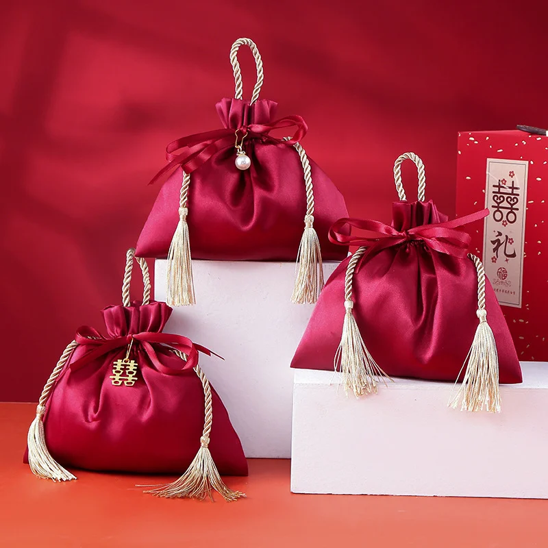 ถุงผ้าไหมกำมะหยี่แบบผูกเชือกหร - Luxury Bags For School บทวิจารณ์และราคา