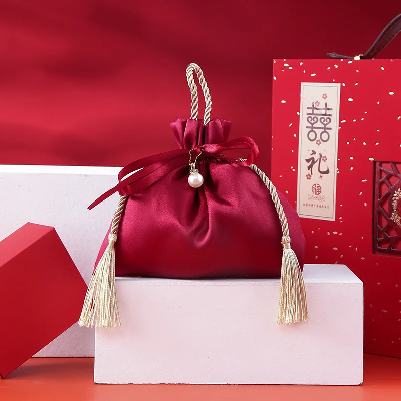 ถุงผ้าไหมกำมะหยี่แบบผูกเชือกหร - Luxury Bags For School บทวิจารณ์และราคา
