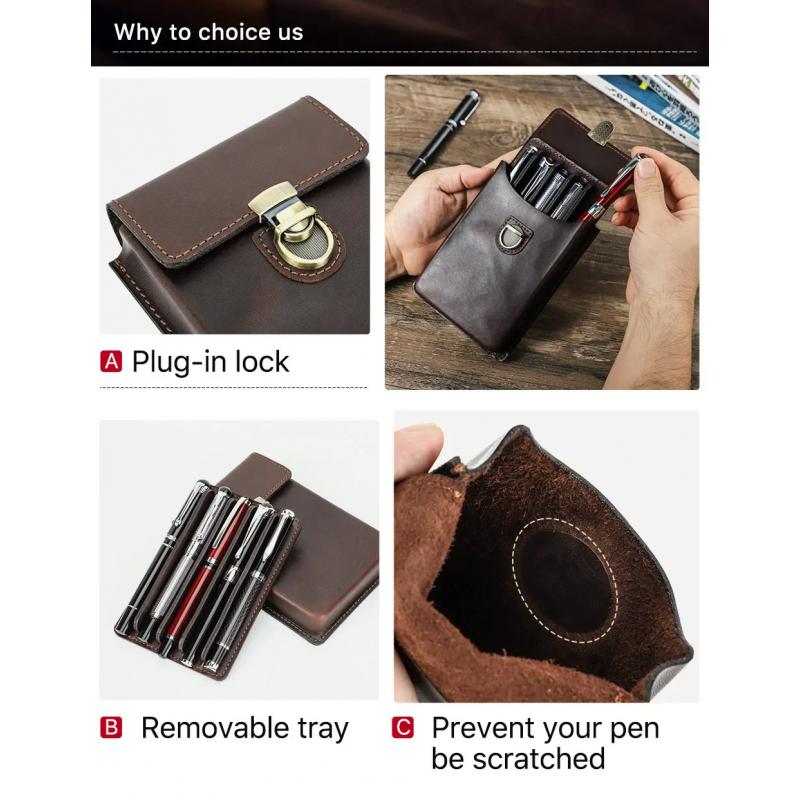กล่องใส่ปากกาหนังแท้สุดหรู 5 ช - Luxury Bags For School บทวิจารณ์และราคา